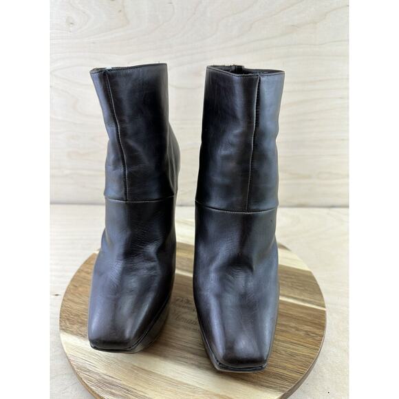 MARNI Leather Brown Pointed Toe Platform Pumps Heels ITALY Sz 38 Fit US 8 - Picture 10 of 14